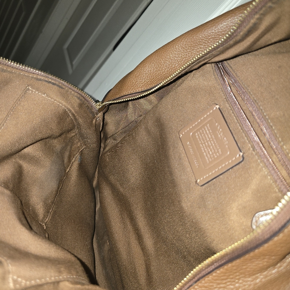 🎒 Brown Coach Leather Classic Backpack - Preloved Condition - Picture 7 of 12